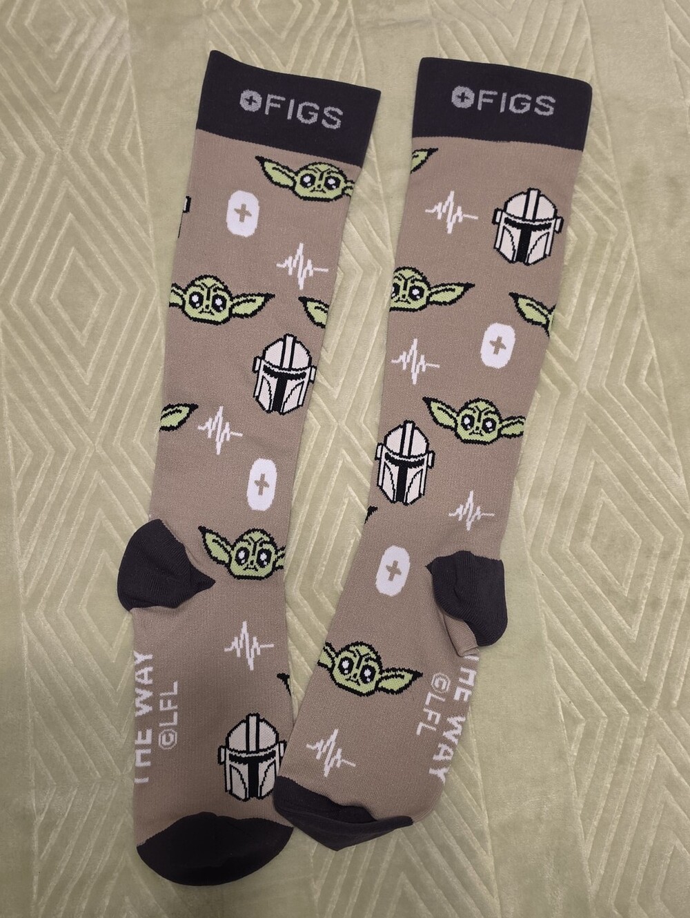 New Figs Compression Socks Yoda LFL